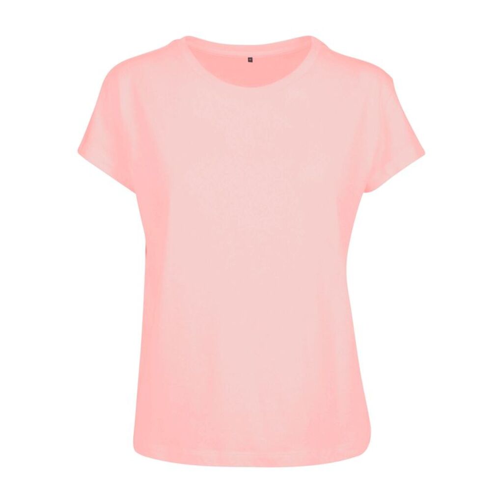 Build Your Brand Womens/Ladies Box T-Shirt / Pink